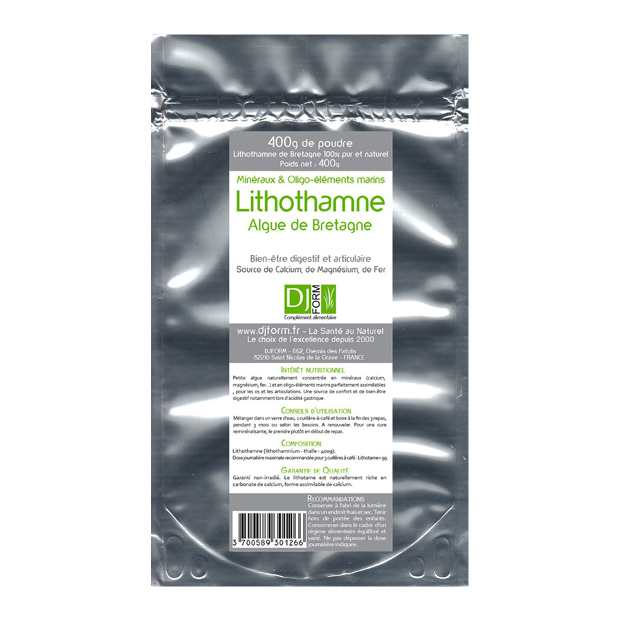 Lithothame en Poudre - Algue de Bretagne - Djform Lithothame en Poudre - Algue de Bretagne - Djform