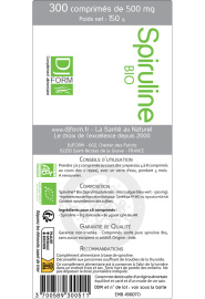 spiruline bio étiquette