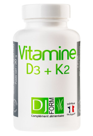 Vitamine D3 K2 90 gélules Djform