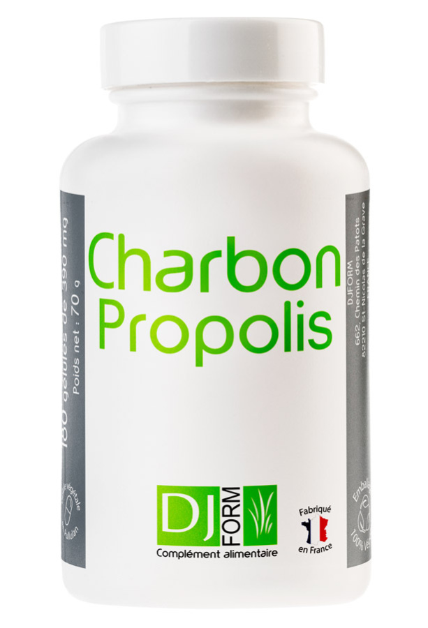 Charbon propolis 180 gélules Djform