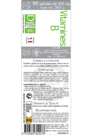 Vitamines B 90 gélules étiquette djform