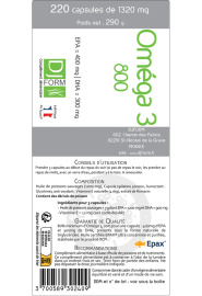 Etiquette omega 3 220 gélules