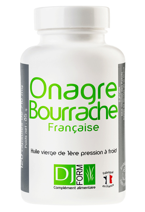 Huile Onagre-Bourrache Française - Djform - Beauté et équilibre hormonal Huile Onagre-Bourrache Française - Djform - Beauté et équilibre hormonal