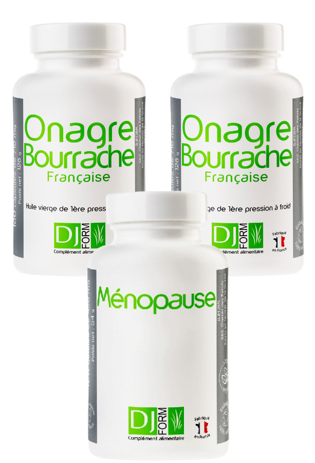 Pack Ménopause + Onagre-Bourrache Pack Ménopause + Onagre-Bourrache
