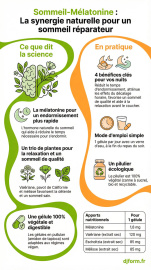 Sommeil-Mélatonine en image