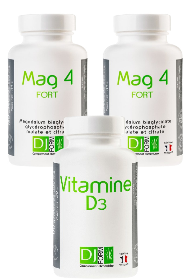 Pack Mag 4 Fort et Vitamine D3