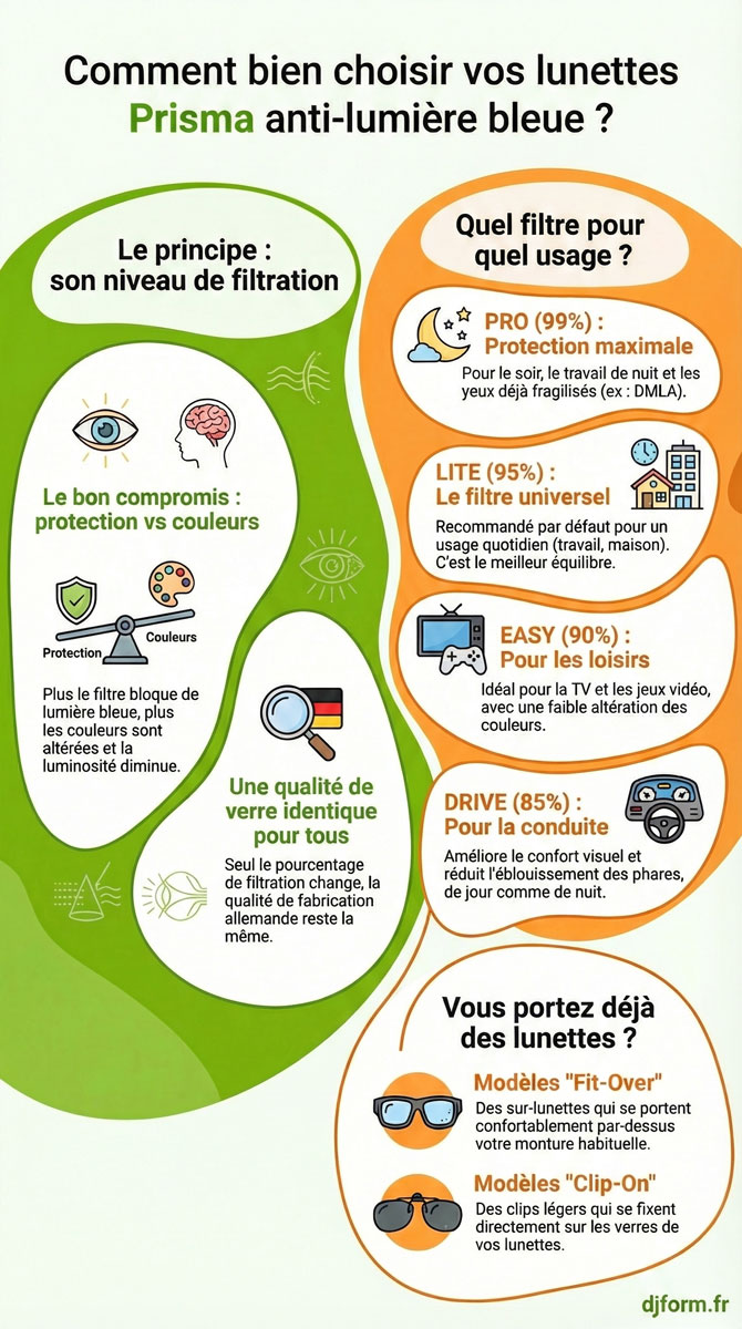 Choisir les bonnes lunettes de protection anti-lumière bleue