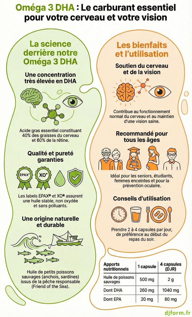 L'oméga 3 DHA en image
