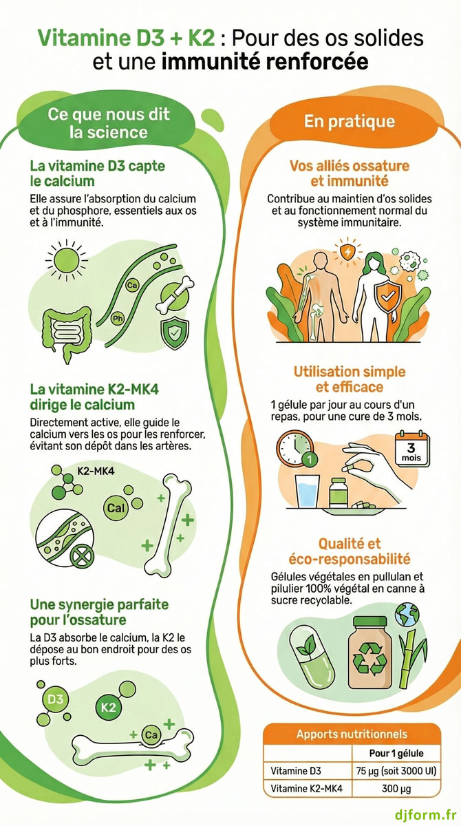 La Vitamine D3 K2 MK4 en image