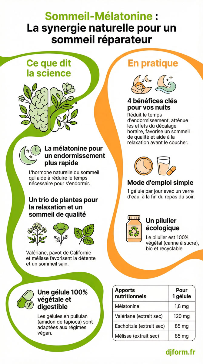 Sommeil Mélatonine en image