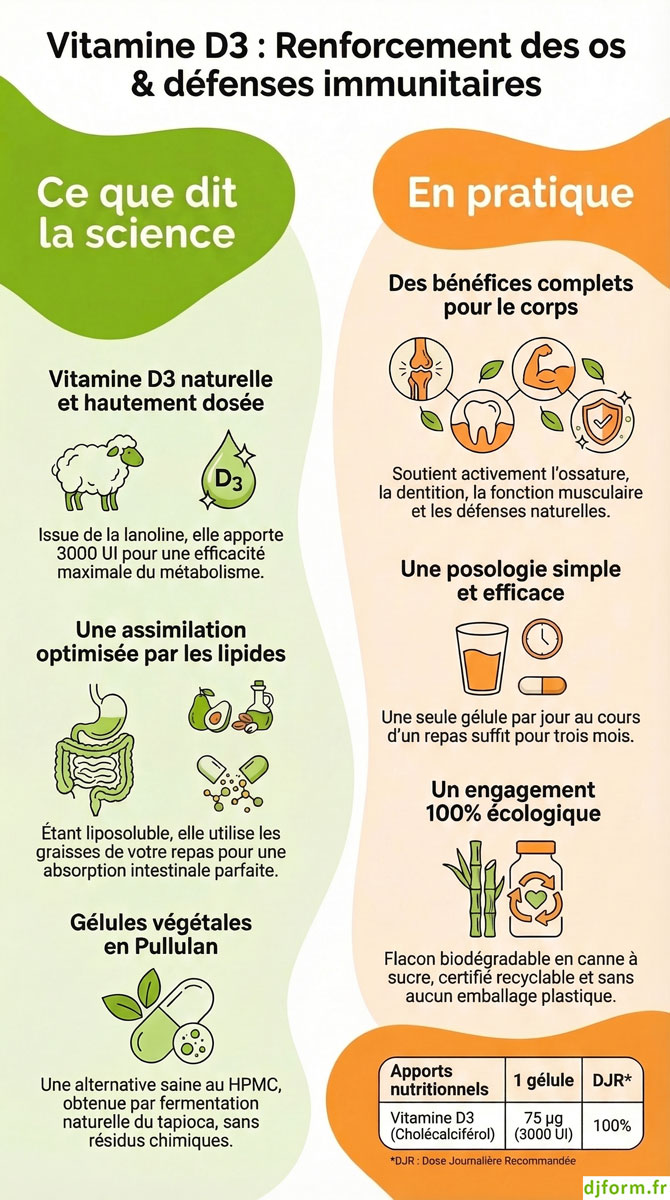 Vitamine D3 3000 UI en image
