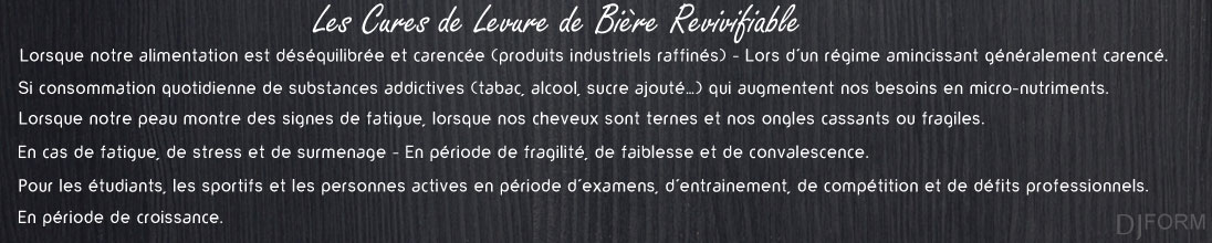 Levure de bière revivifiable, beauté peau, cheveux, ongles, probiotique