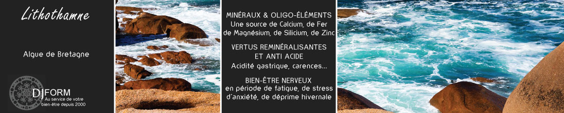 Lithothamne gélules Djform, complément alimentaire minéraux marins