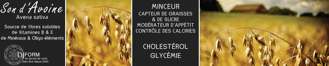 Son d’avoine djform, complément alimentaire minceur, capteur de graisses, modérateur d’appétit, cholestérol